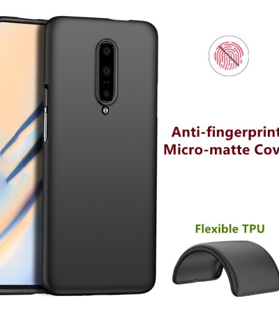 适用于OnePlus 7 Pro GM1910 GM1911 GM1913 GM1915 GM1917修身柔性TPU软硅胶手机壳,带防滑微磨砂磨砂饰面握把涂层防刮后盖皮肤 适用于OnePlus 7 Pro GM1910 GM1911 GM1913 GM1915 GM1917修身柔性TPU软硅胶手机壳,带防滑微磨砂磨砂饰面握把涂层防刮后盖皮肤