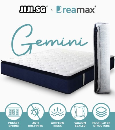 (JIJI.SG x DREAMAX) Gemini Spring Mattress - 10 (JIJI.SG x DREAMAX) Gemini Spring Mattress - 10